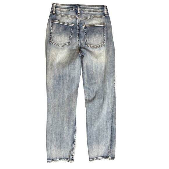 Sincerely Jules High Rise Destroyed Mom Jeans in Light Wash Size 1/25 - Picture 2 of 6